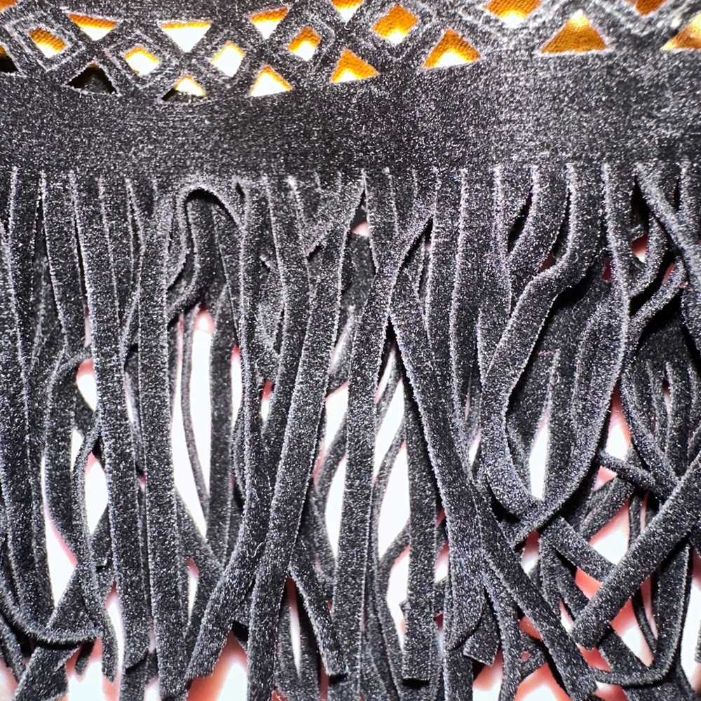 Infinity Raine Mustard with Fringe Top - Picture 4 of 4